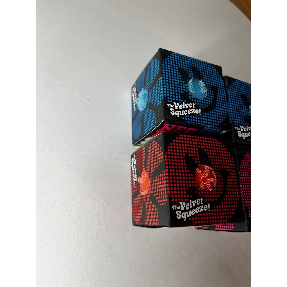 LOT OF 4 Nee Doh Needoh FUZZ BALL Flower Power The Velvet Squeeze Fuzzball NEW - Picture 5 of 8